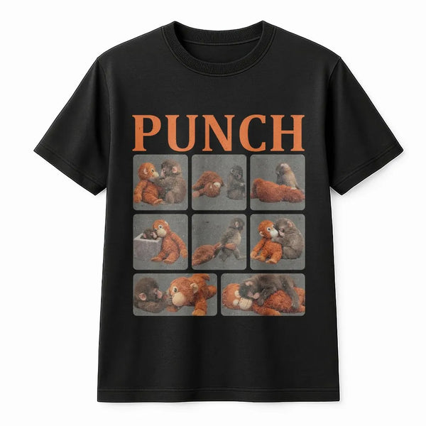 Sad Monkey Meme Graphic T-Shirt | Viral Internet Humor Apparel | Premium 100% Cotton Tee | Funny Gift for Gen Z and Meme Love