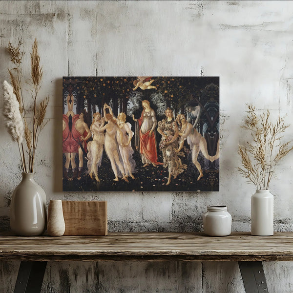Sandro Botticelli Primavera Canvas Print | Renaissance Fine Art Wall Decor | Premium Gallery Wrapped Canvas | Elegant Gift fo